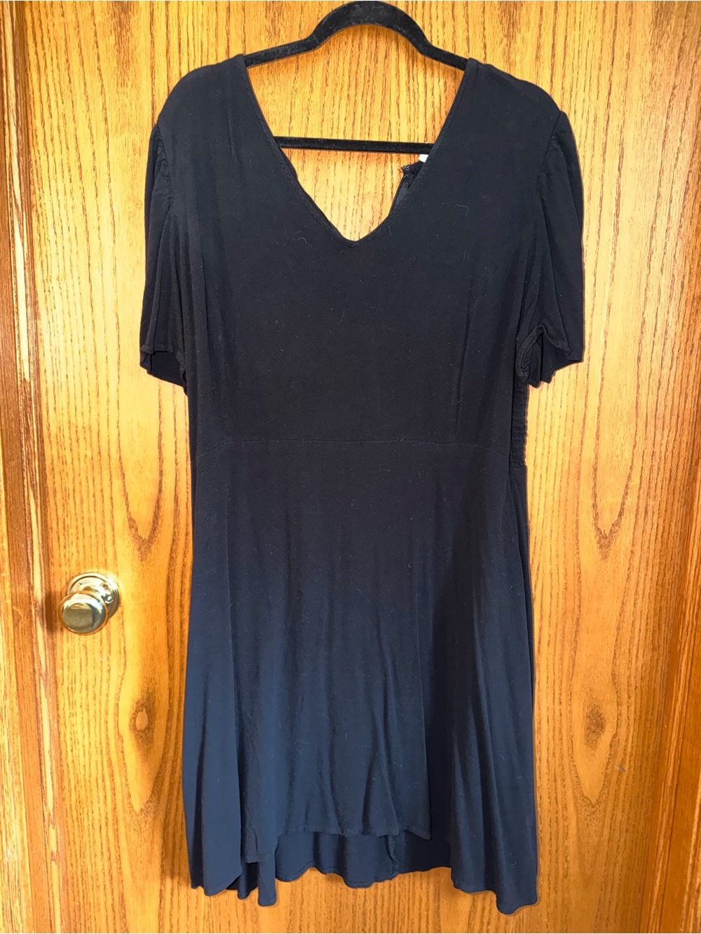 Old Navy Black V-Neck Mini Dress